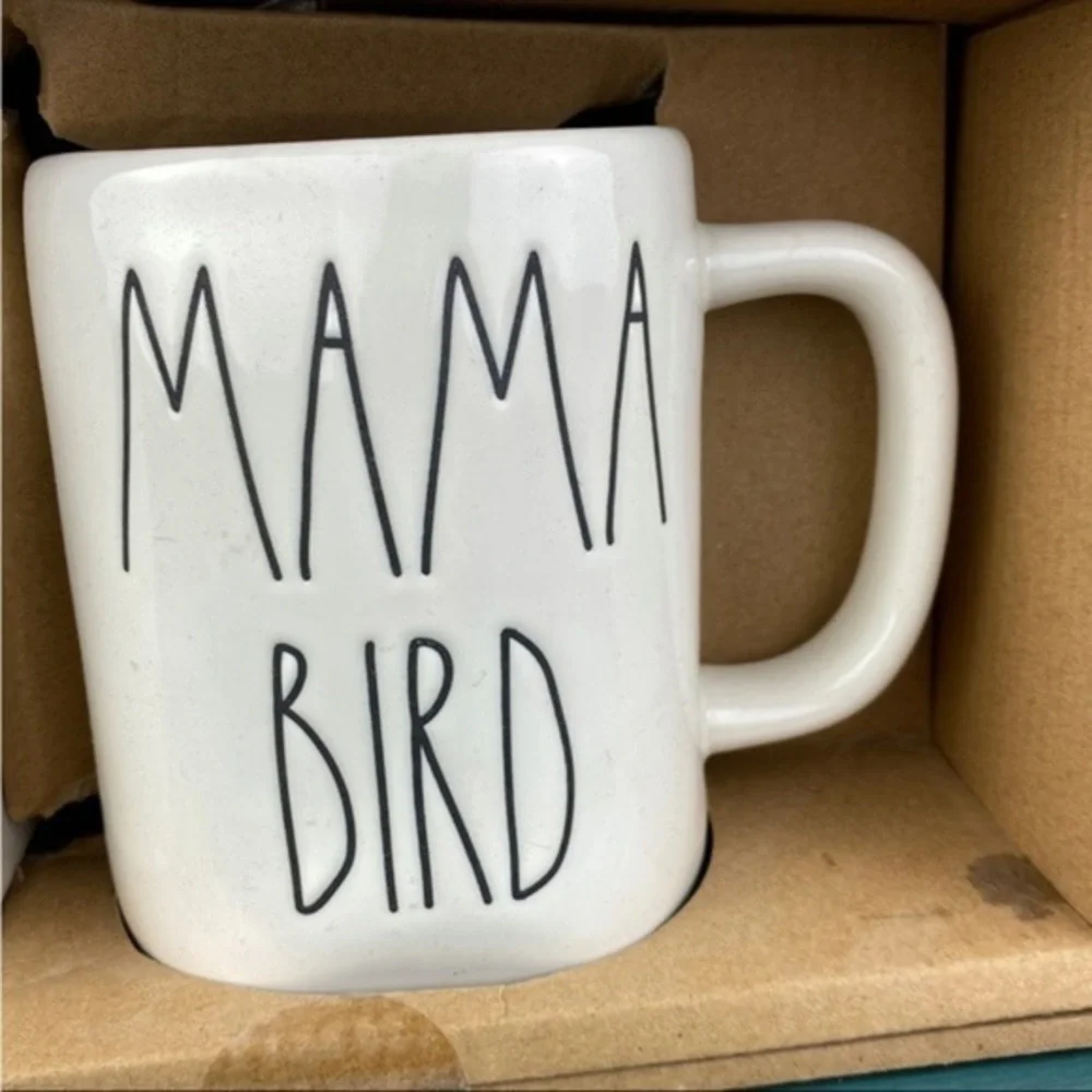NWT Rae dunn baby bird birdhouse mama‎ bird mug